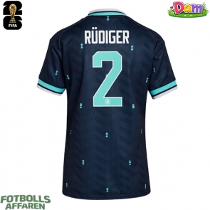 Tyskland Antonio Rudiger #2 Bortatröja Kvinnor VM 2026 Kortärmad